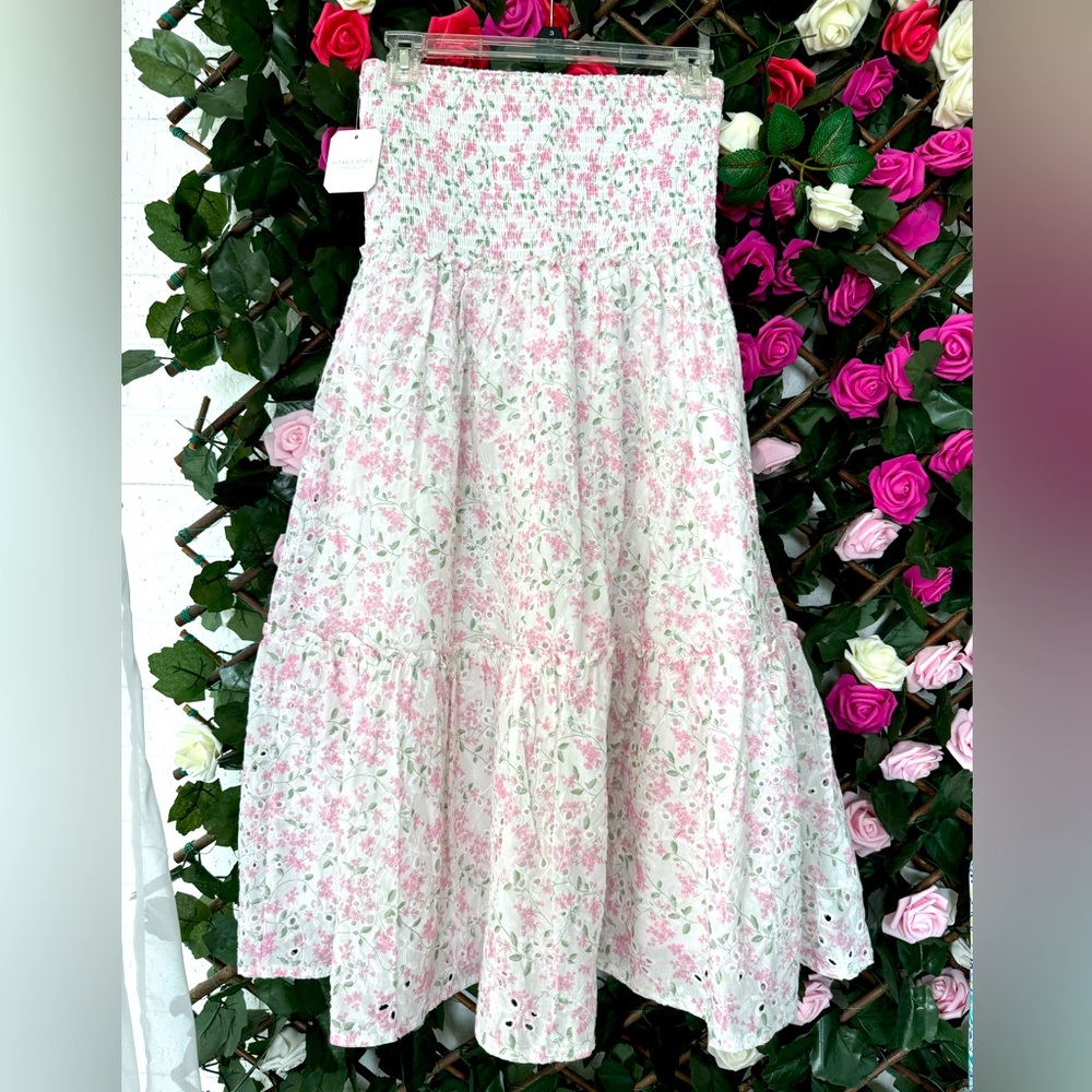 Altar’d State Eyelet Pink Skirt
